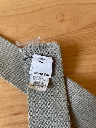 Cinturón Quiksilver Cuadros Beige/Gris