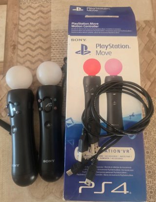 2 Mandos PlayStation Move con Caja Original