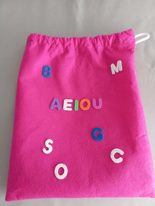 Abecedario fieltro infantil hecho a mano