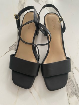 Sandalias Aldo tacón estampado leopardo