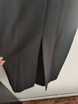 Vestido Zara Midi Combinado con Hombreras