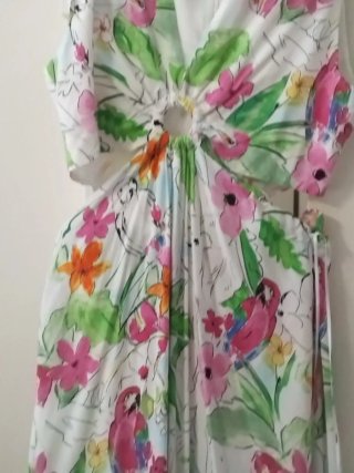 Vestido estampado floral talla única