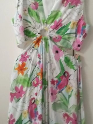 Vestido estampado floral talla única
