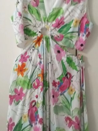 Vestido estampado floral talla única