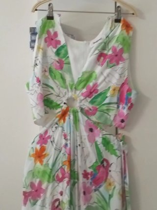Vestido estampado floral talla única