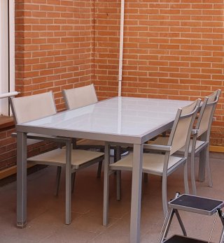 Mesa y 6 Sillas Terraza/Jardín