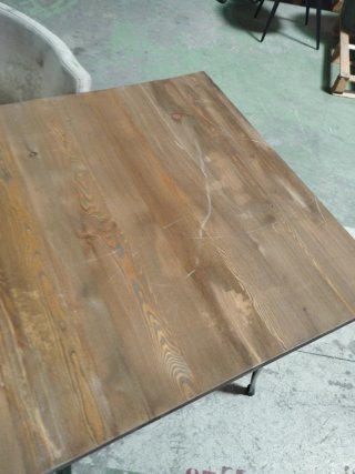 Mesa Comedor Industrial Madera y Metal