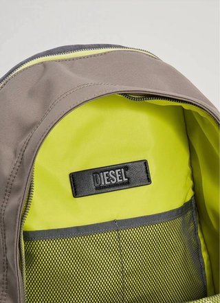 Mochila Diesel Berlyn Urbn Net Gris/Oliva