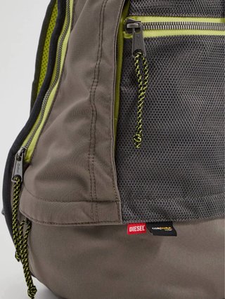 Mochila Diesel Berlyn Urbn Net Gris/Oliva