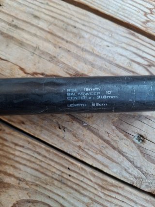 Manillar BBB Fiberlite Carbon 31.8mm 62cm