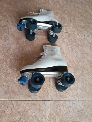 Patines artísticos 4 ruedas blancos
