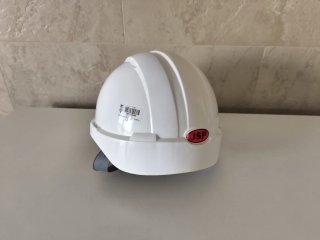 Casco de obra blanco