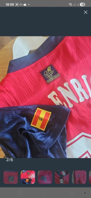 Camiseta España EURO 96Adidas Talla M