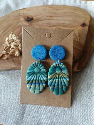 Pendientes artesanales arcilla polimérica
