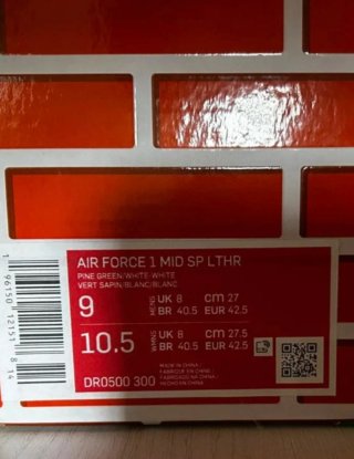 Scarpa Nike Off-White Air Force 1 Mid Verde