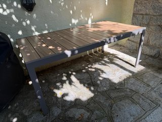 Mesa extensible + 10 sillas de exterior | nuevo