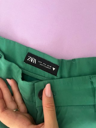 Pantaloni palazzo ampi verdi