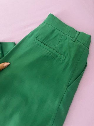 Pantaloni palazzo ampi verdi