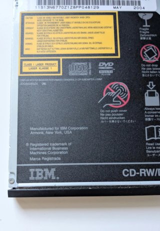 Lettore CD-RW DVD IBM Ultrabay UJDA755y