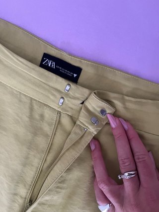 Pantaloni palazzo ampi gialli