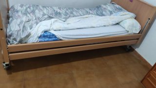 Cama articulada madera y tela