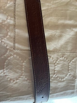 Cinturón de cuero marrón 80cm