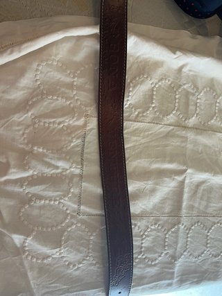 Cinturón de cuero marrón 80cm