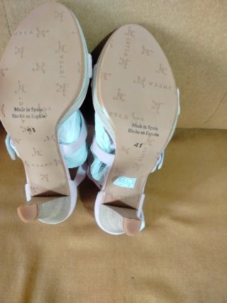 Zapatos tacón rosa palo