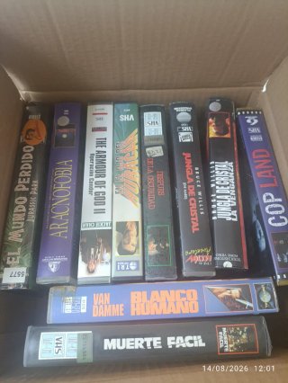 Lote 10 Películas VHS Acción y Aventura