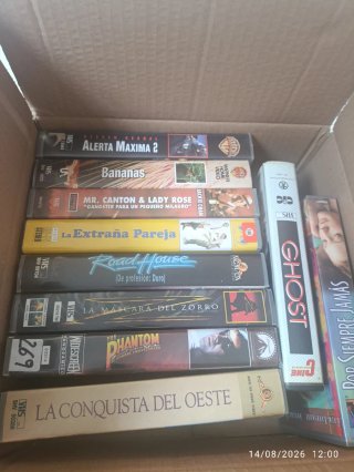 Lote 10 Películas VHS Acción/Aventura/Comedia