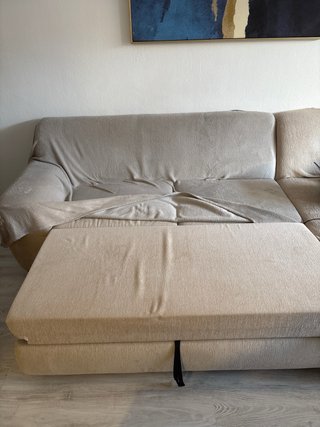 Sofá Cama Beige 2,65m x 1,55m