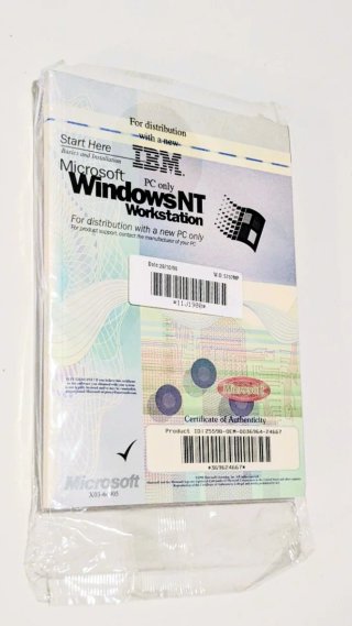 Microsoft Windows NT Workstation OEM IBM Sigillato