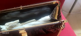 Borsa pelle coccodrillo vintage anni '70
