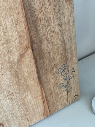 Tagliere decorativo in legno 30x15 cm