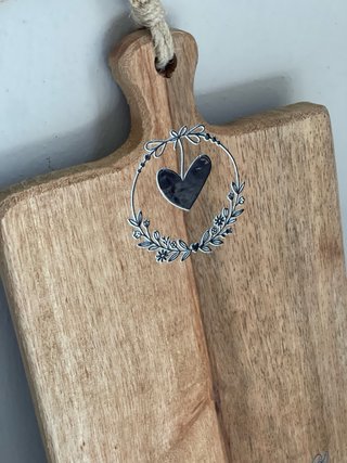 Tagliere decorativo in legno 30x15 cm
