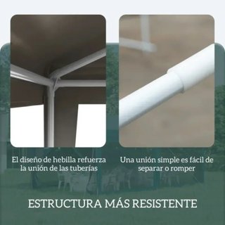 Carpa de jardín gris