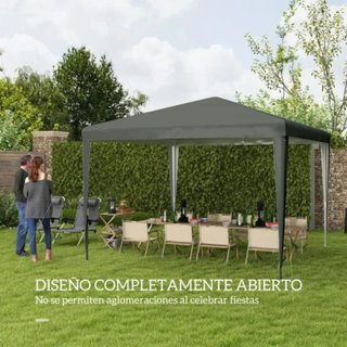 Carpa de jardín gris