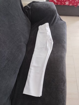 Pantalón de Béisbol Blanco con Raya Roja