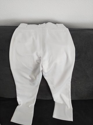 Pantalón de Béisbol Blanco con Raya Roja