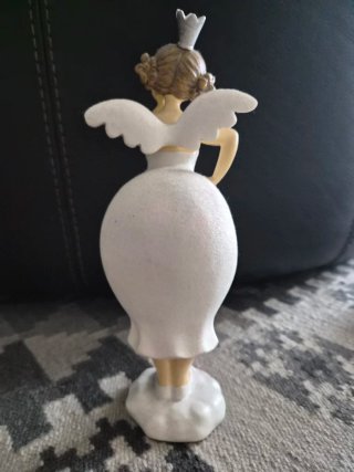 Statuetta ceramica angelo principessa