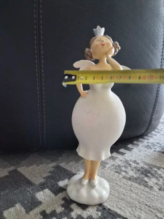 Statuetta ceramica angelo principessa