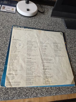 Disco Vinilo Asfalto - Más que una intención