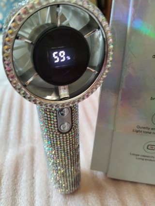 Ventilador de mano portátil  diamantes