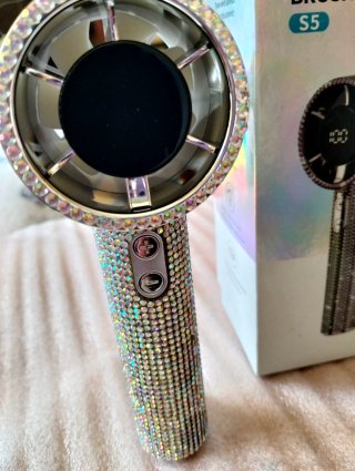 Ventilador de mano portátil  diamantes