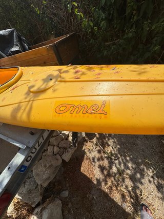 Kayak Amarillo con Remo