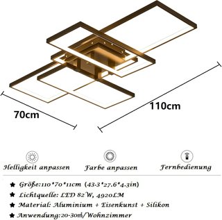 Lámpara Techo LED Moderna 82W Regulable
