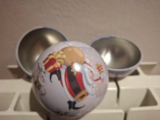 Bolas de Navidad Metálicas Decoradas