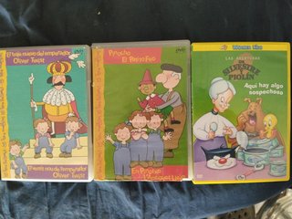 3 DVDs Infantiles: Oliver Twist, Pinocho, Piolín