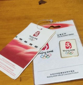 Pin Insignia Olimpiadas Beijing 2008 Oficial