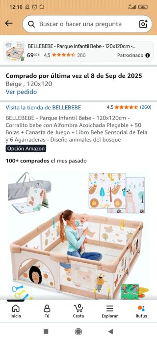 Parque infantil 120x120
